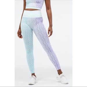 High waisted 7/8 checkered leggings